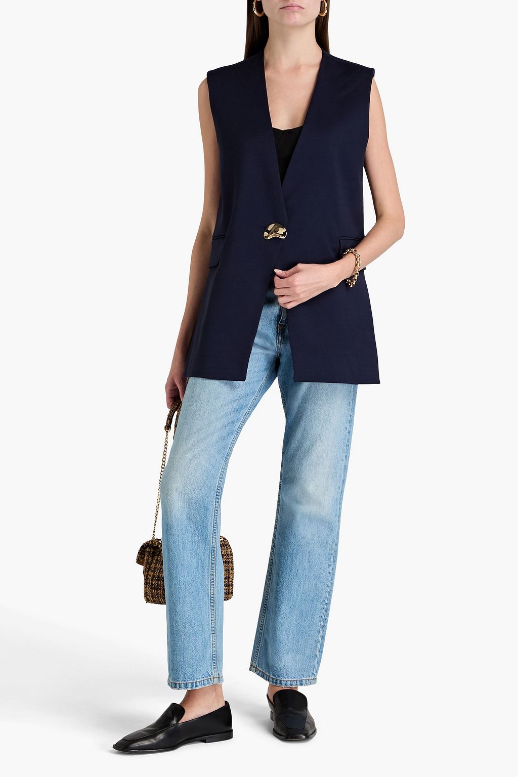 MOTHER OF PEARL TENCEL™-blend twill vest