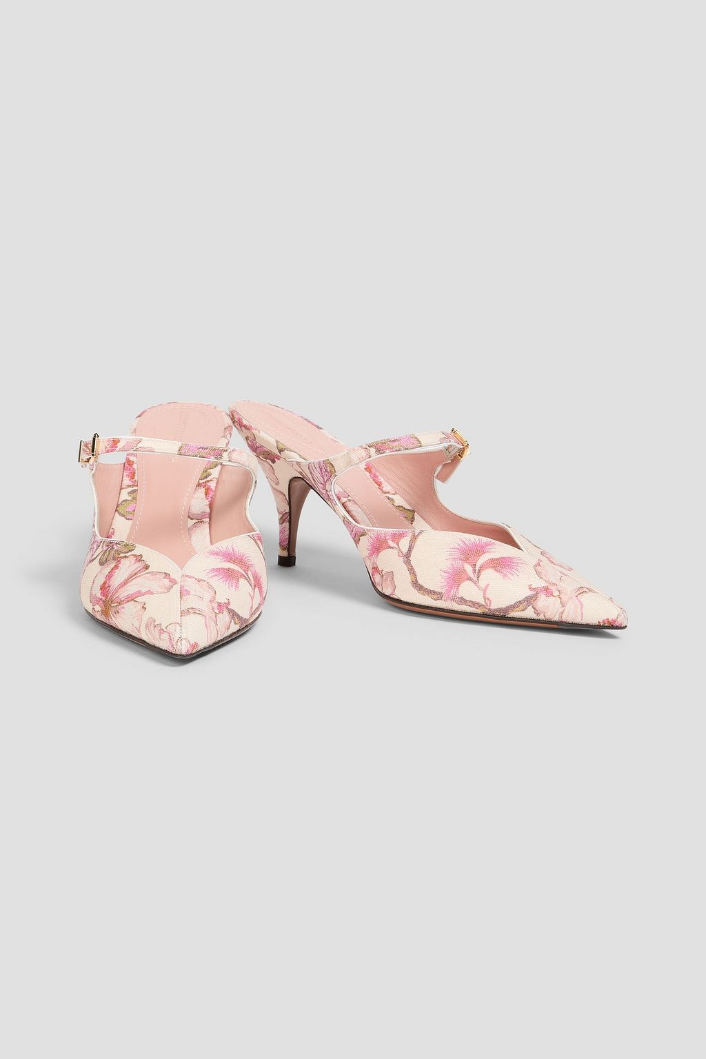 ZIMMERMANN حذاء ميول من الكتّان مزين بطبعة الأزهار