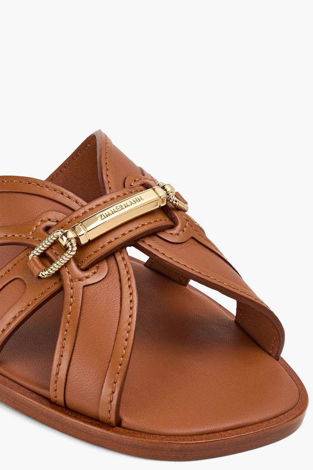 ZIMMERMANN Sandalen aus Leder mit Verzierung
