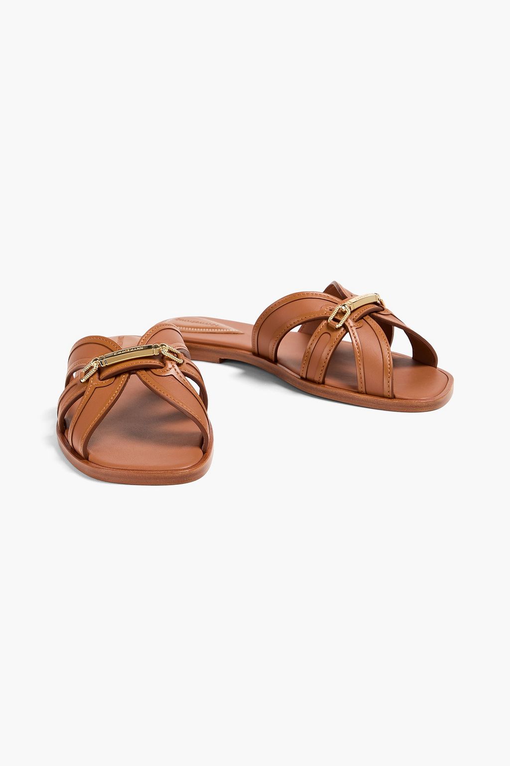 ZIMMERMANN Sandalen aus Leder mit Verzierung