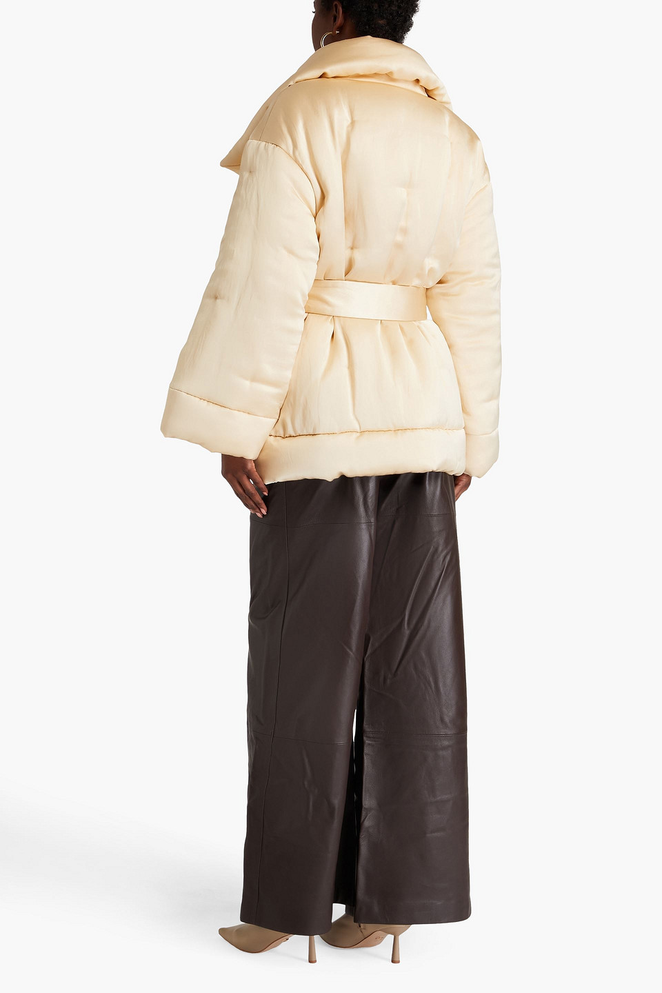  Zimmermann - Wattierte Wickel-jacke Aus Satin - Weiß - S/m 