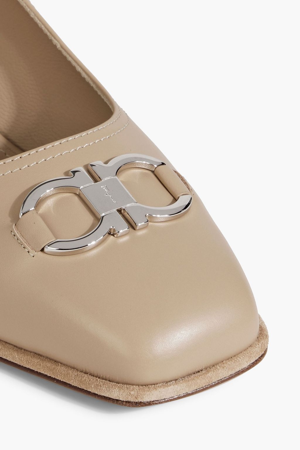 FERRAGAMO Comiso 55 embellished leather pumps