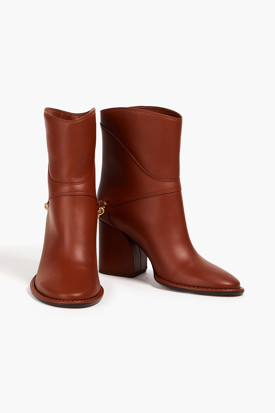 ZIMMERMANN EMBELLISHED LEATHER ANKLE BOOTS