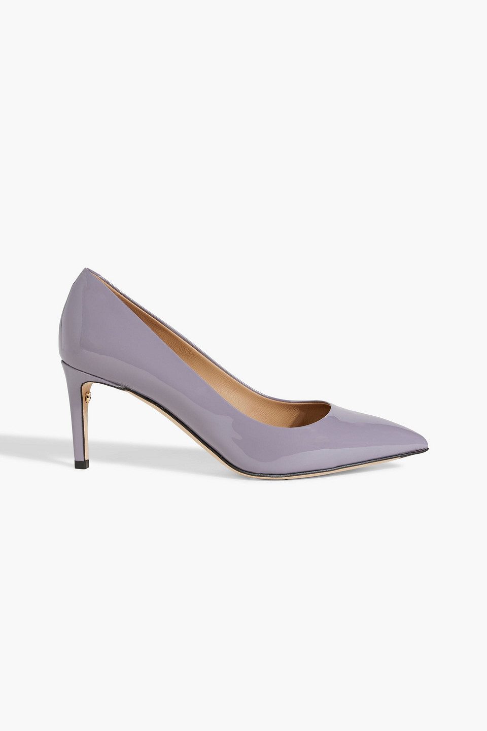 Ferragamo Ilary 70 Patent-leather Pumps In Lilac