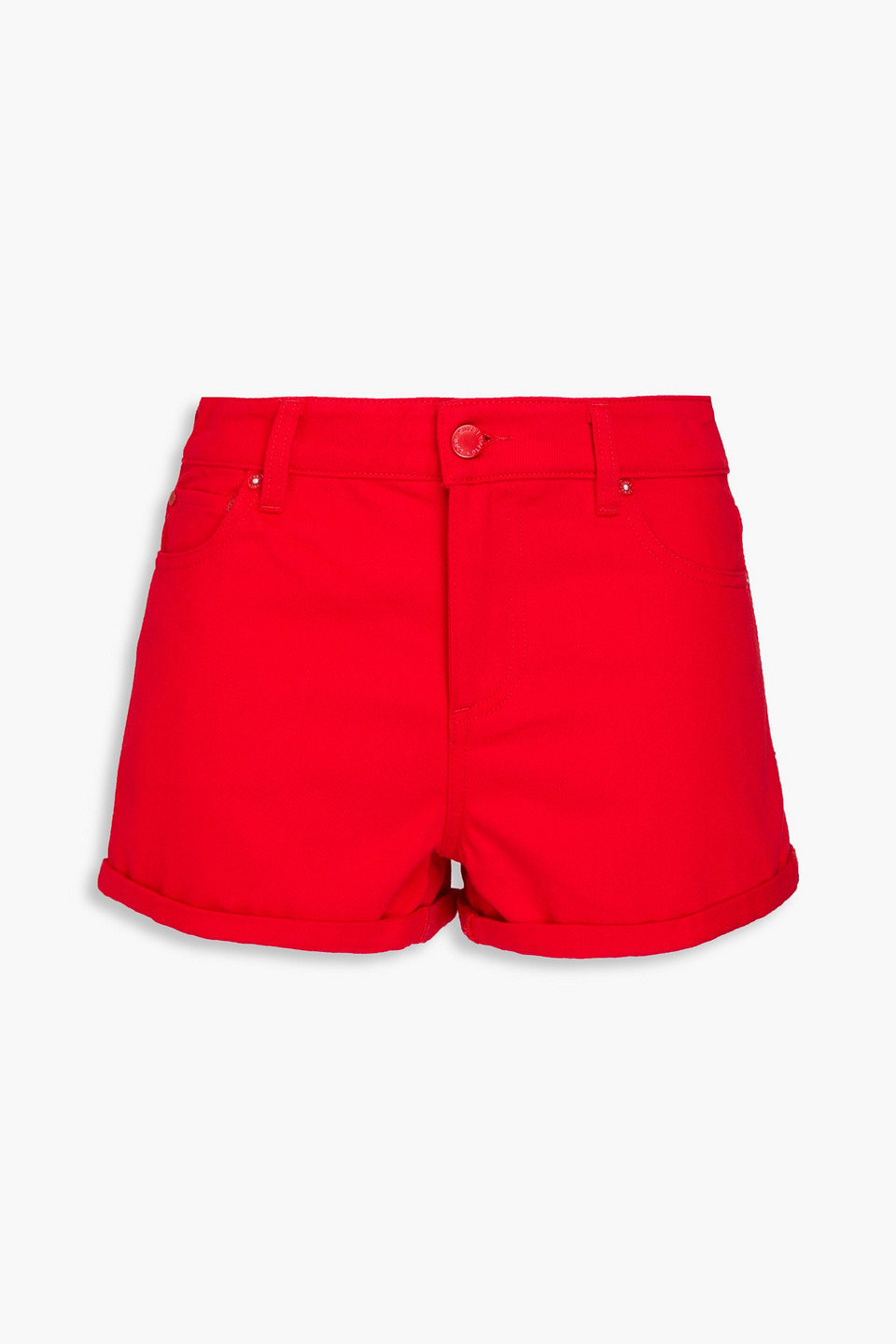 Alice Olivia - Maggie denim shorts - Red - 25