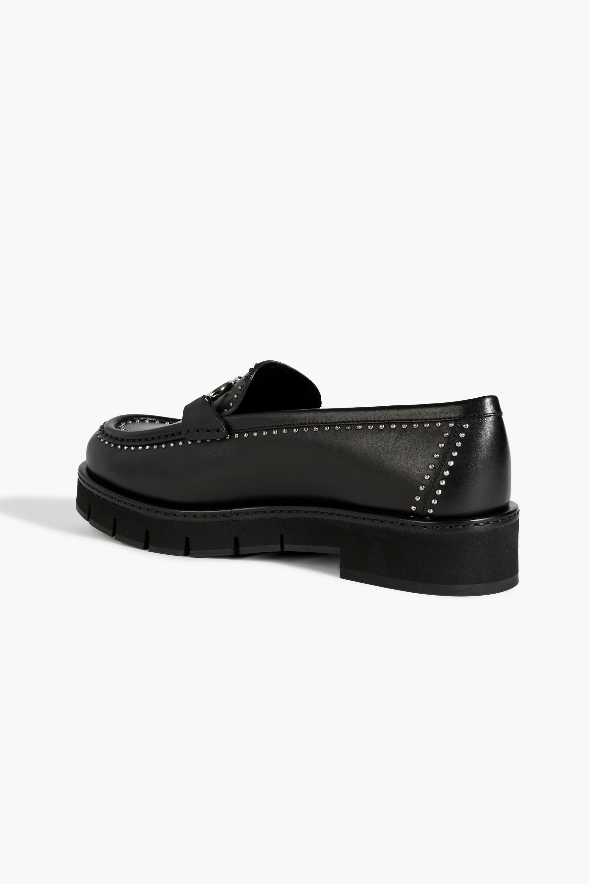 Ferragamo Rolo embellished leather loafers thumbnail