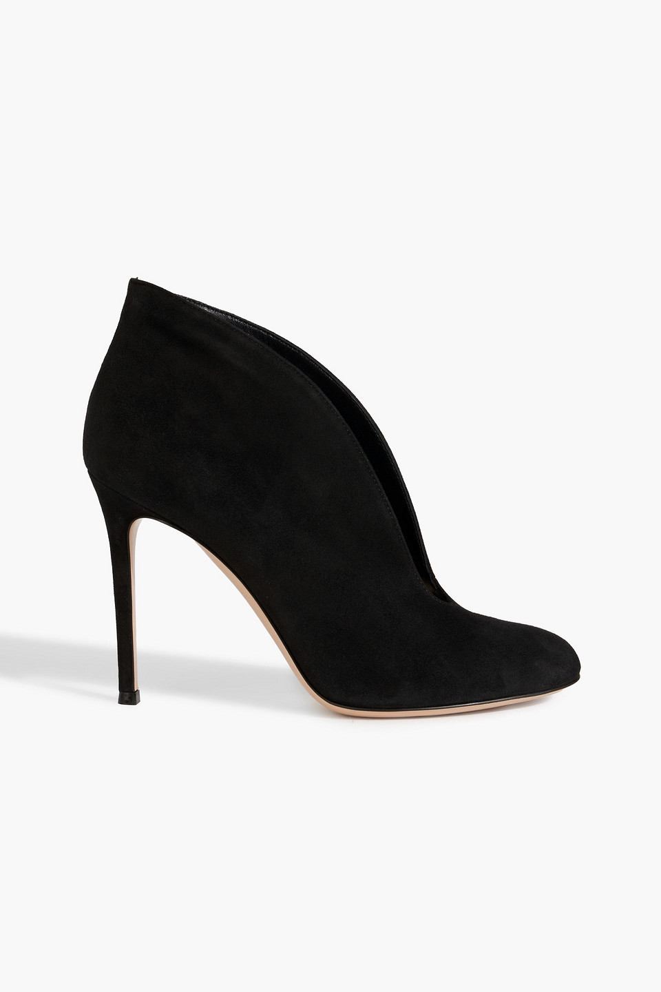 GIANVITO ROSSI VAMP SUEDE ANKLE BOOTS