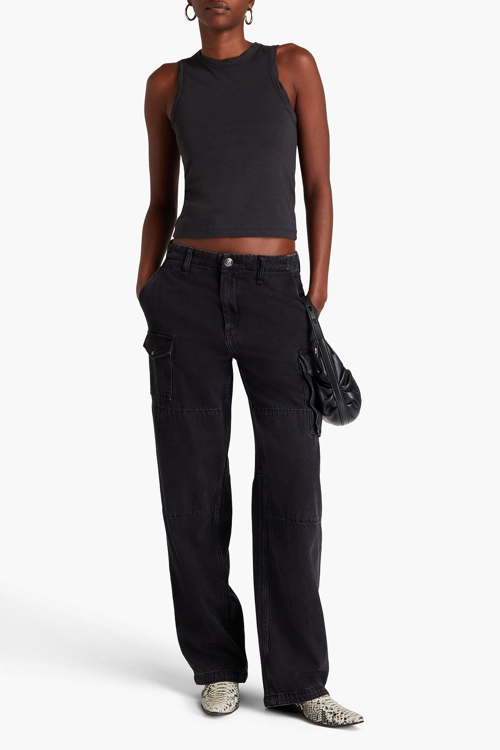 RAG & BONE Slub Pima cotton-jersey tank