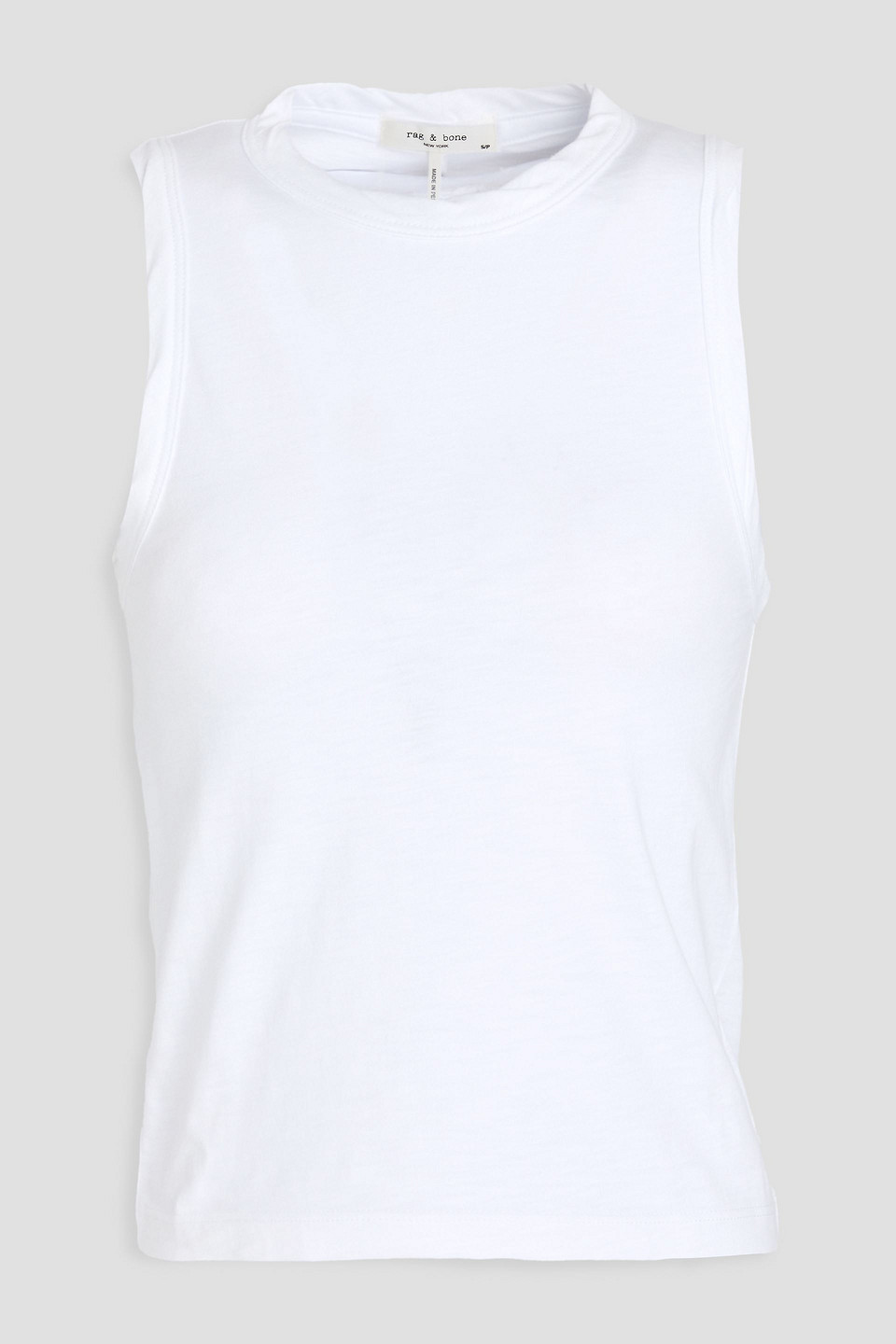 Rag & Bone Slub Pima Cotton-jersey Tank In White