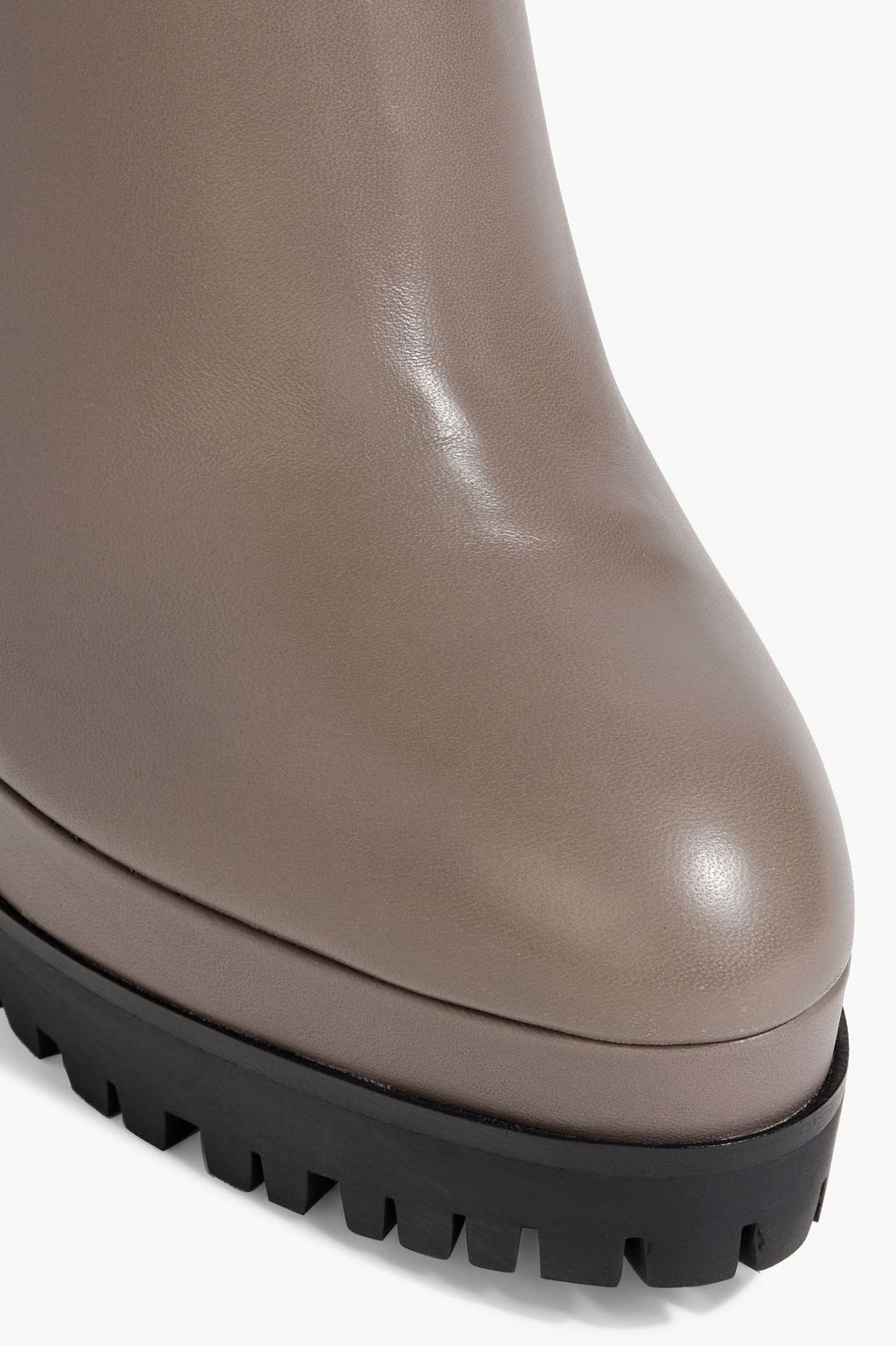 SERGIO ROSSI Shana leather platform ankle boots