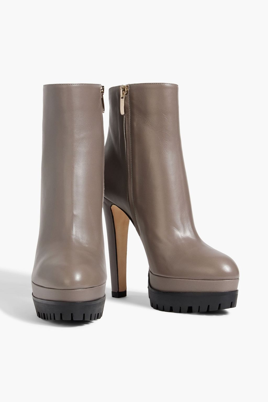 SERGIO ROSSI Shana leather platform ankle boots