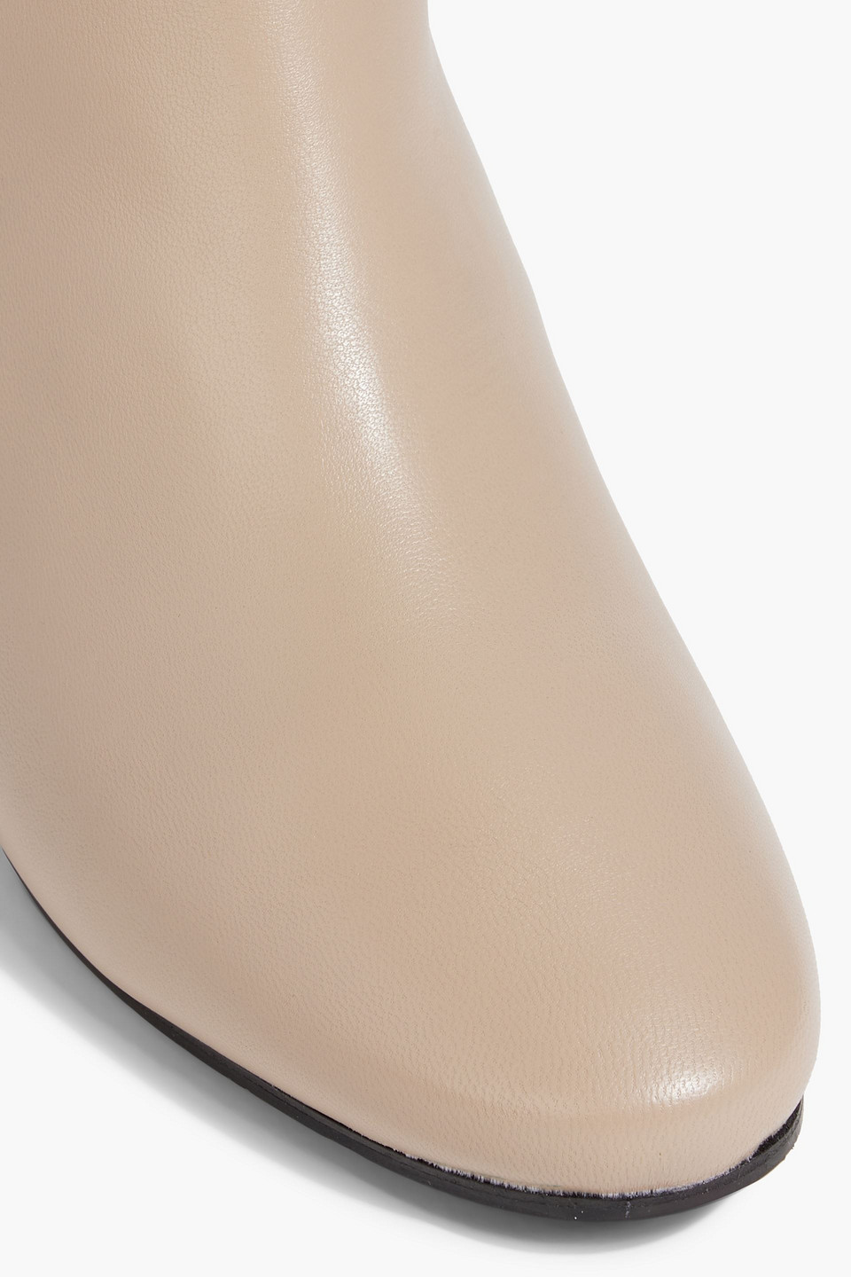 Jimmy Choo Rydea 45 Leather Knee Boots In Neutral