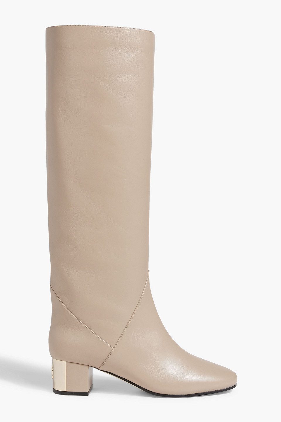 Jimmy Choo Rydea 45 Leather Knee Boots In Neutral