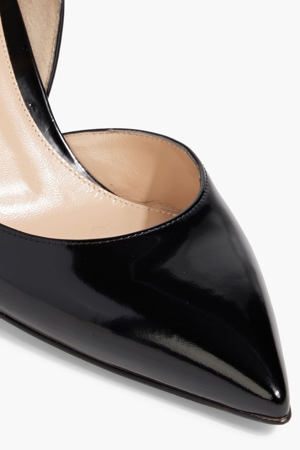 GIANVITO ROSSI Glossed-leather pumps