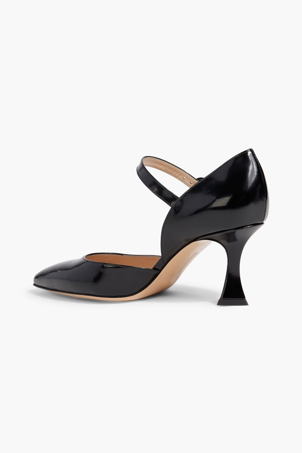 GIANVITO ROSSI Glossed-leather pumps