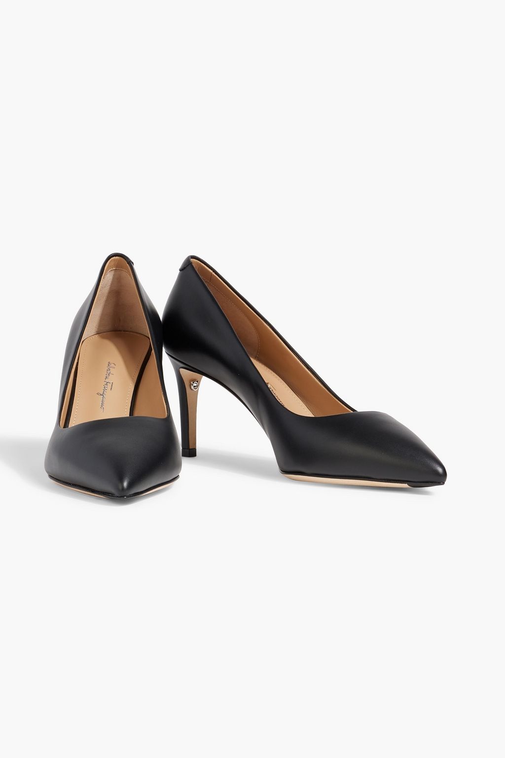FERRAGAMO Ilary 70 leather pumps