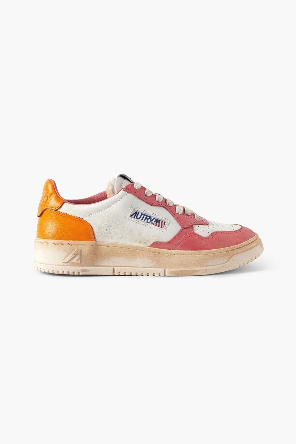 Autry Women's Medalist Super Vintage Low Sneakers In Marigold In Bright Pink