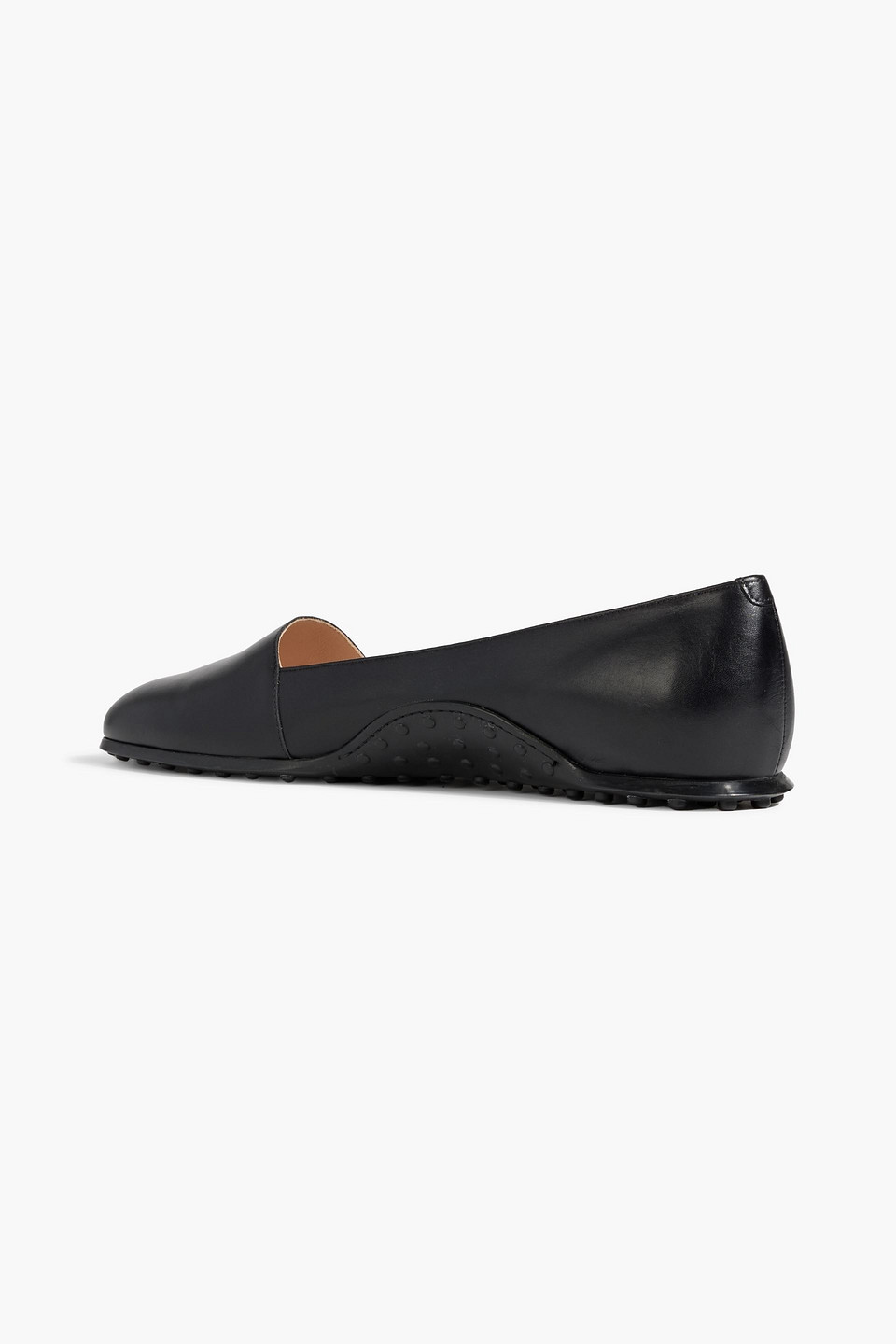 Tod's Leather Loafers In Black