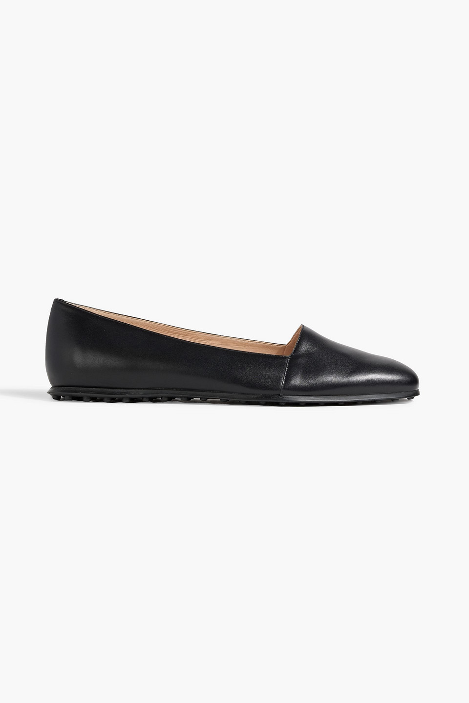 Tod's Leather Loafers In Black