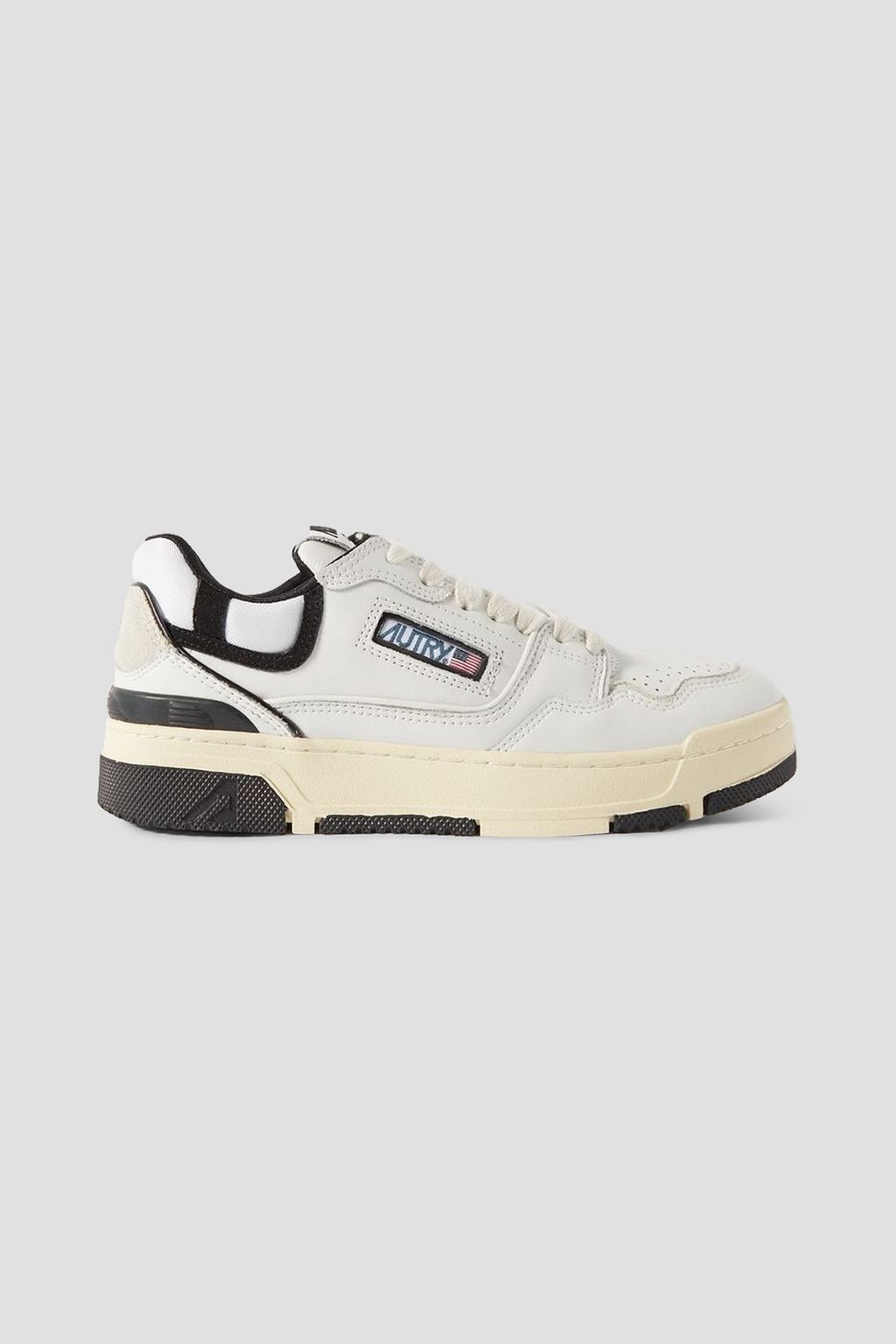 CLC Low suede trimmed leather sneakers white EU 35