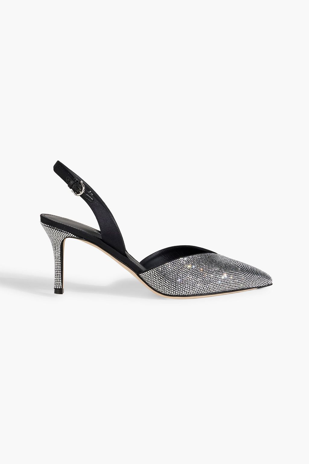 FERRAGAMO Ileen 70 crystal embellished satin slingback pumps THE OUTNET