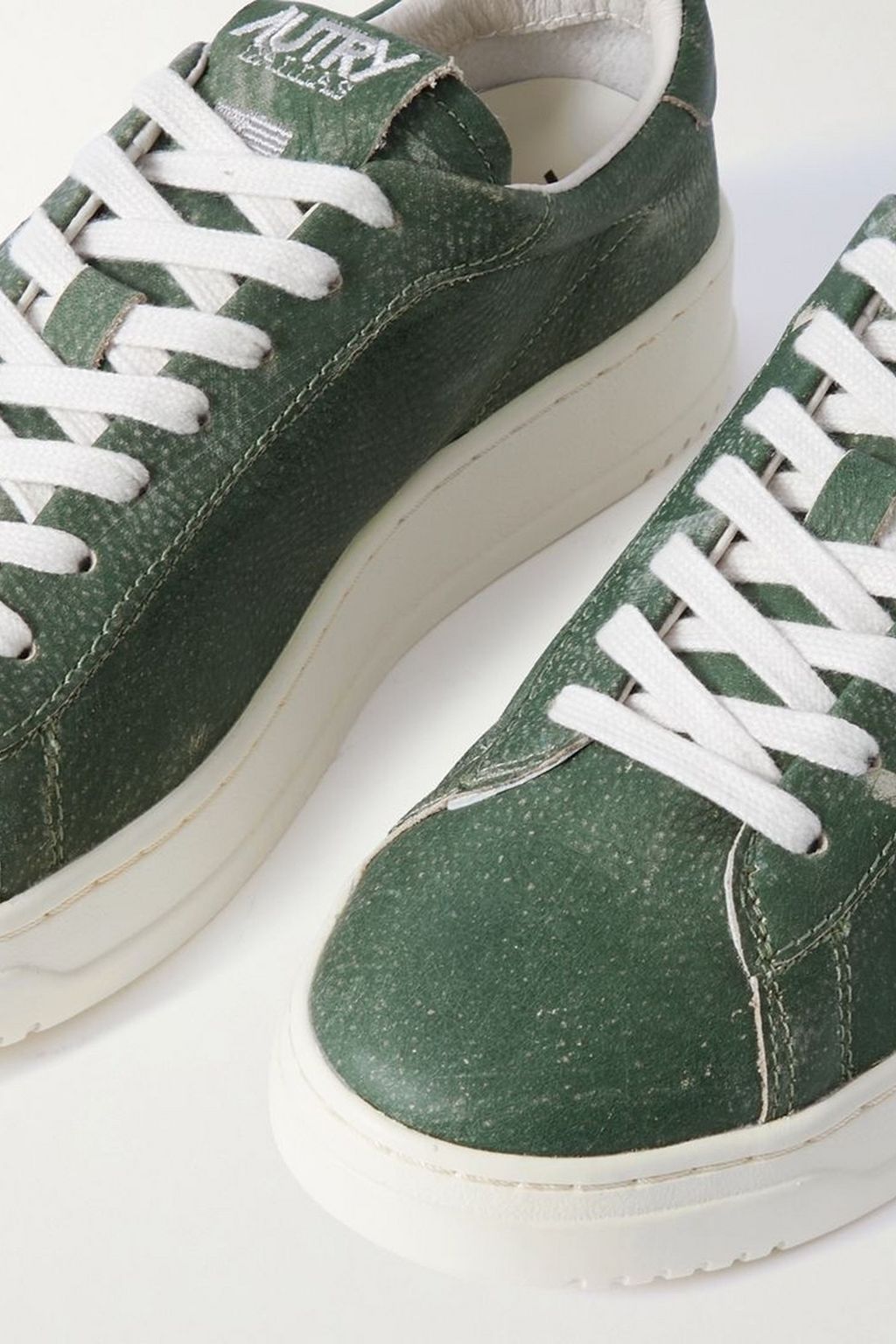 AUTRY Medalist leather and suede sneakers