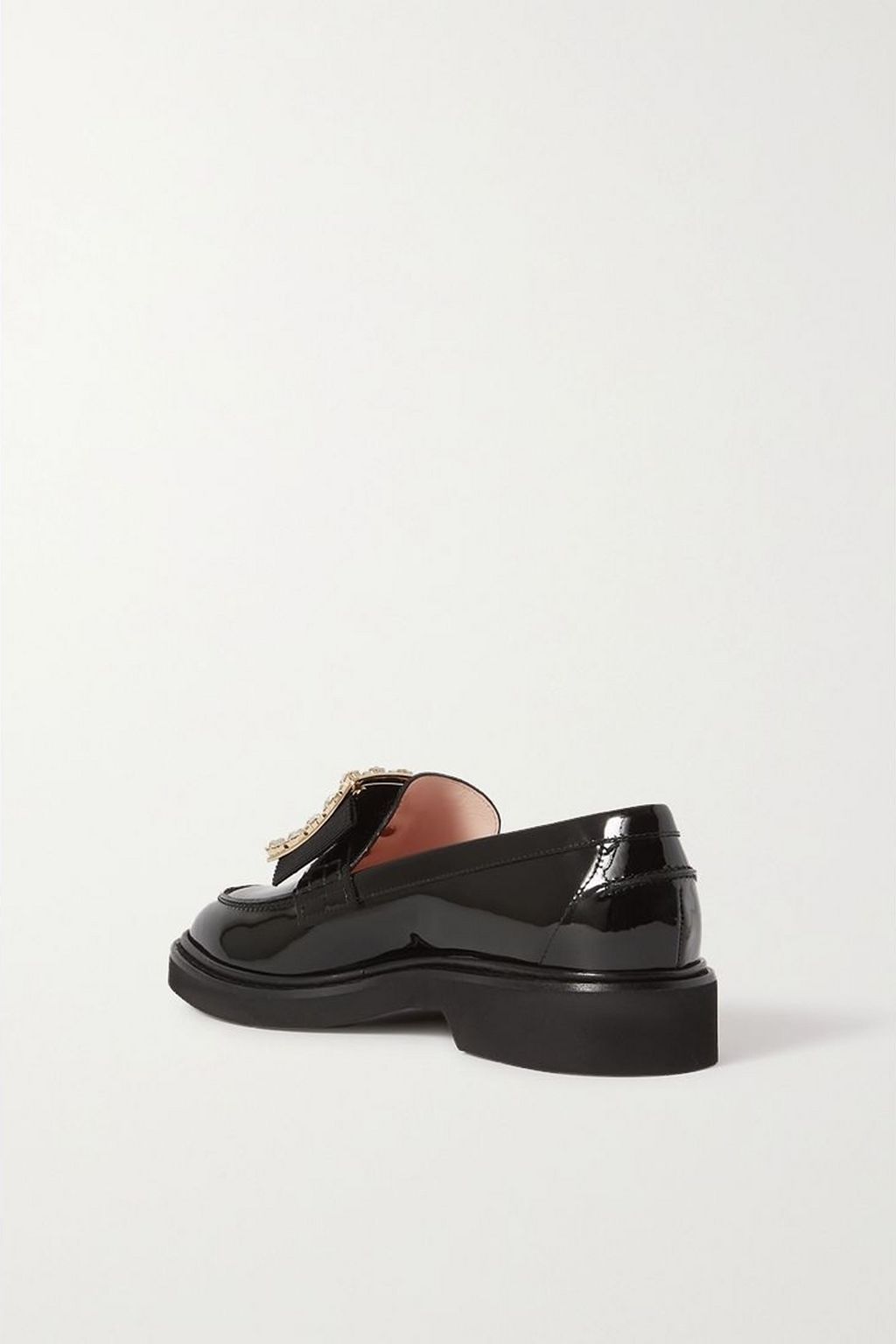 ROGER VIVIER Viv Rangers buckled patent-leather loafers
