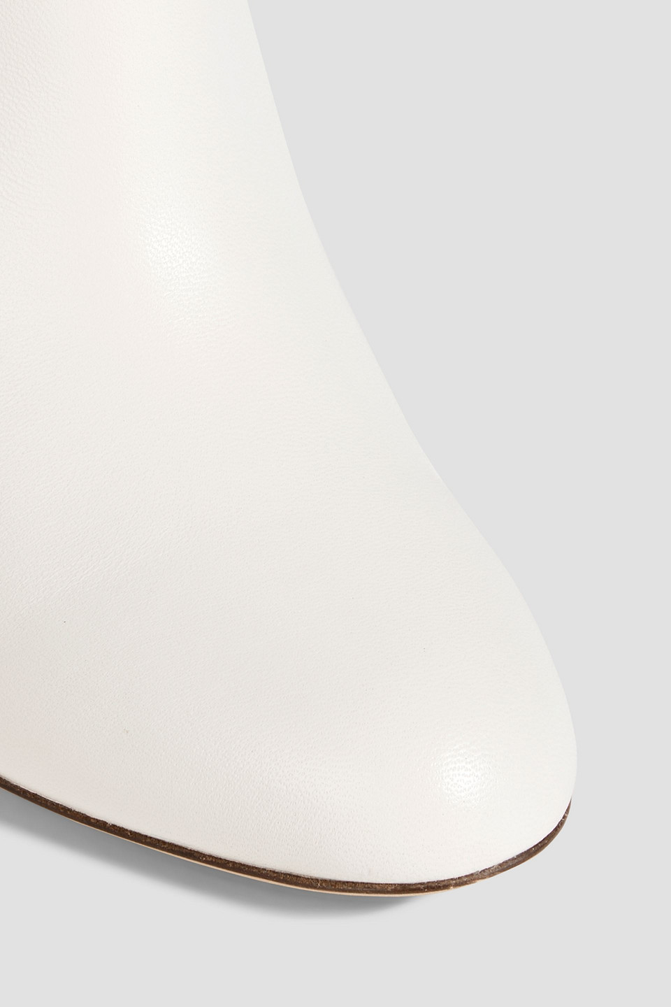 Jimmy Choo Rina 85 Embellished Leather Ankle Boots In Ivory