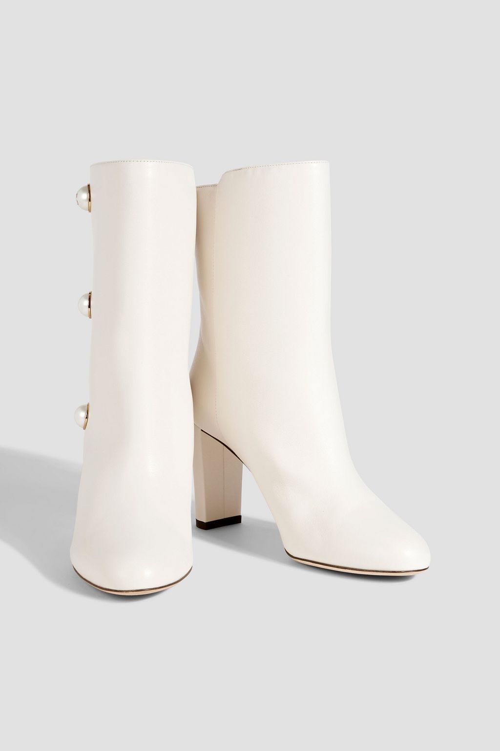 JIMMY CHOO Rina 85 embellished leather ankle boots