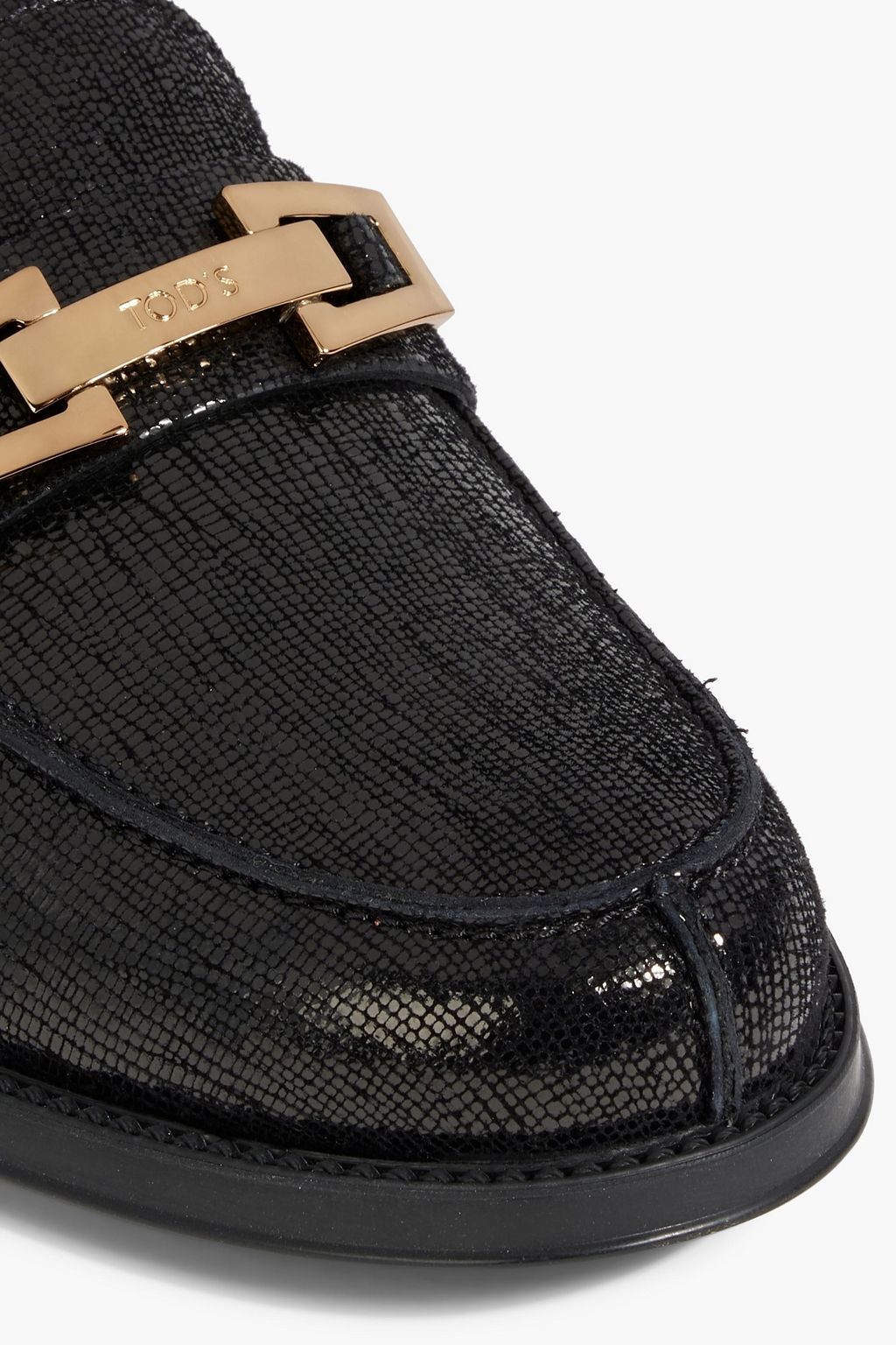 TOD'S Brushed-leather loafers