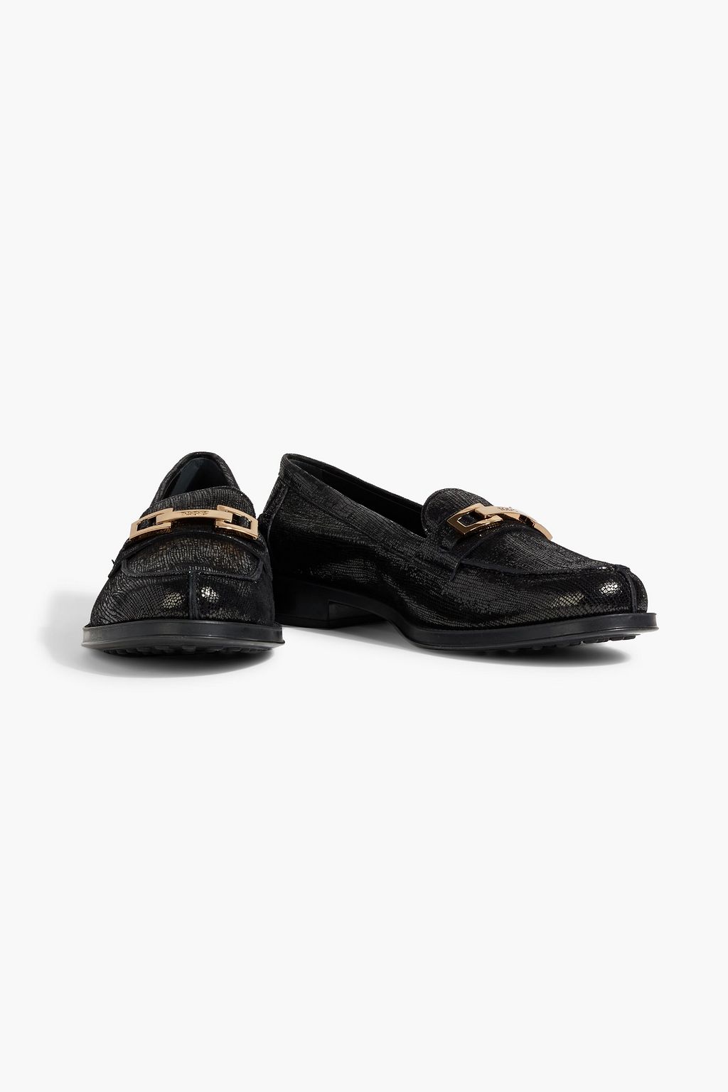 TOD'S Brushed-leather loafers