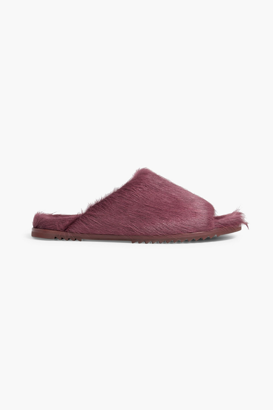 Rick Owens Woman Sandals Mauve Size 7 Leather In Grape