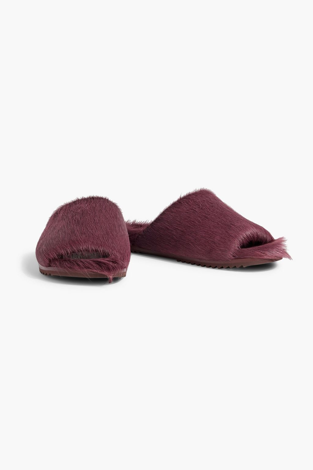 RICK OWENS Luxor Granolas calf-hair slides