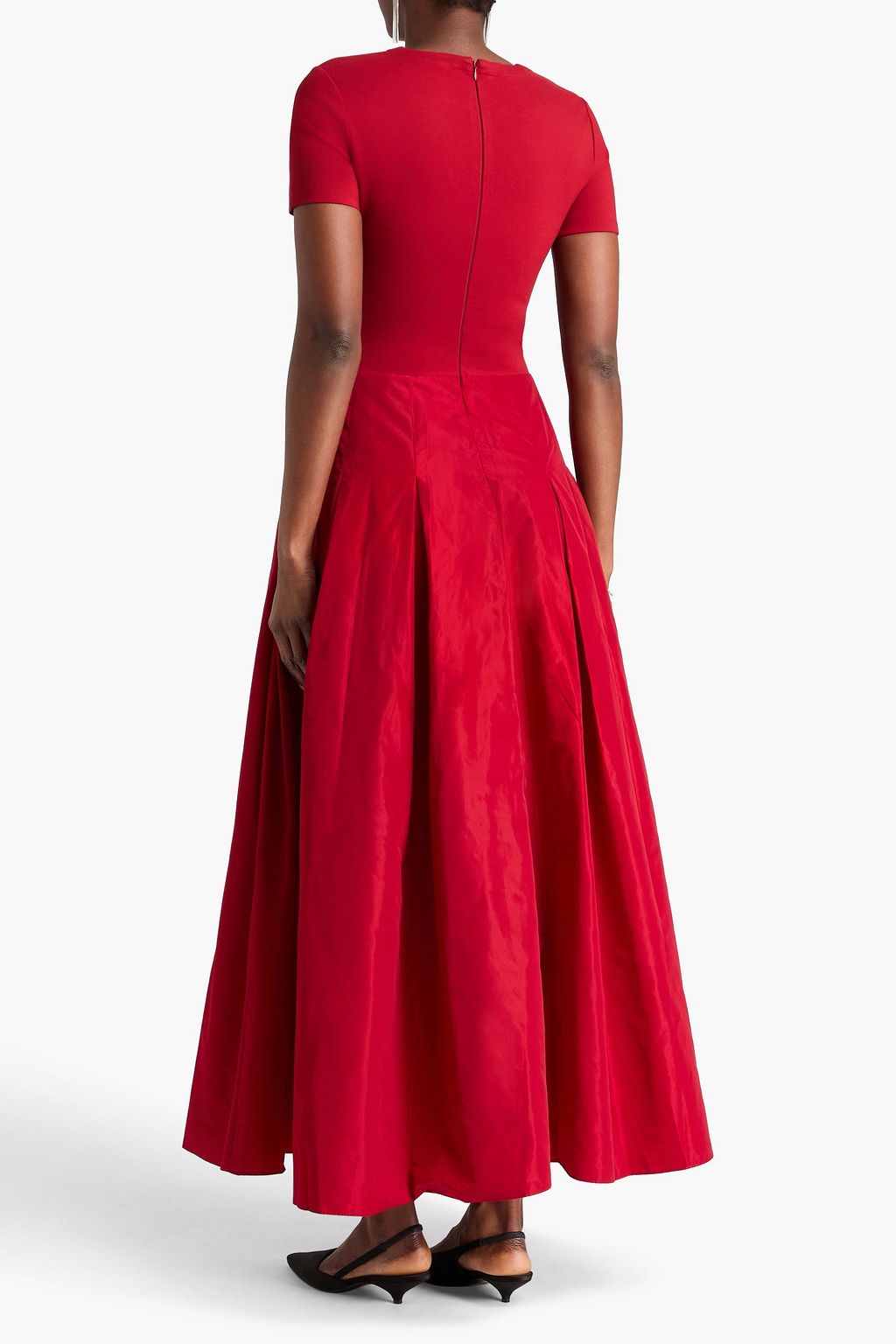 STAUD فستان طويل "هوبر" من الفاي والجيرسي