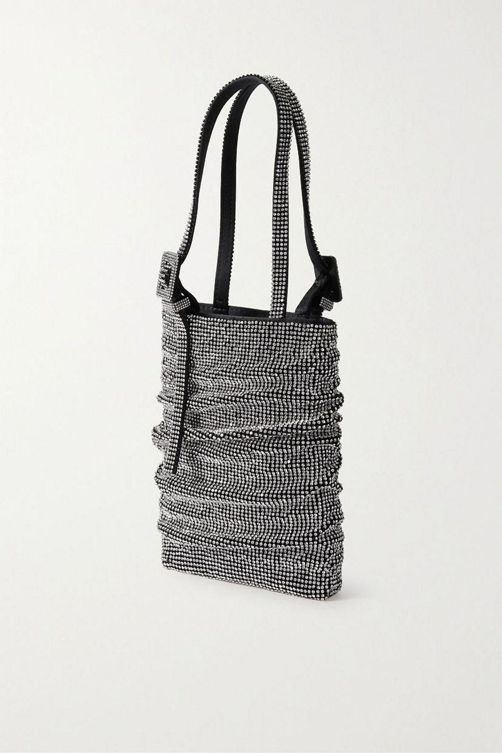 BENEDETTA BRUZZICHES Lollo crystal-embellished satin shoulder bag