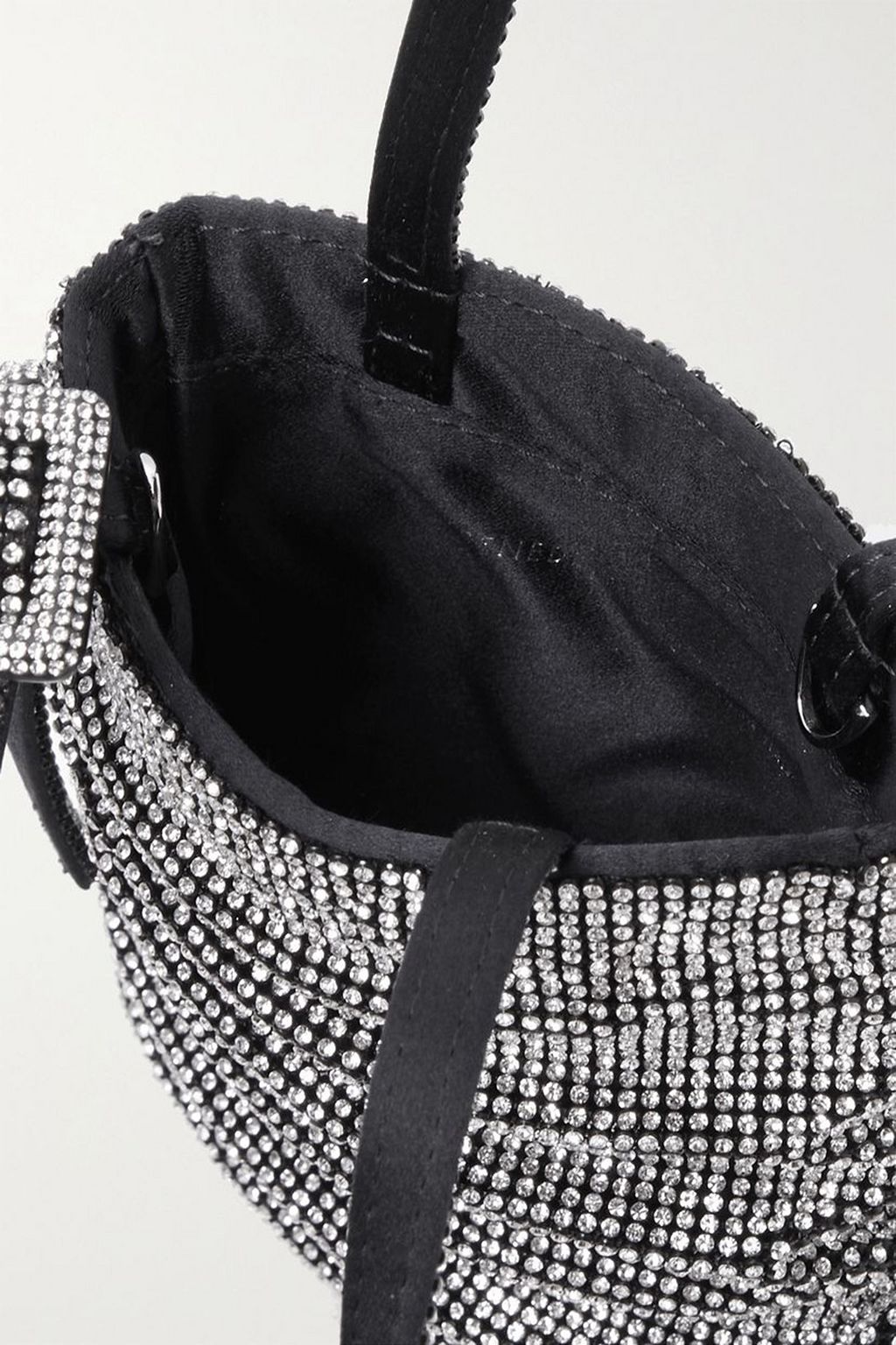 BENEDETTA BRUZZICHES Lollo crystal-embellished satin shoulder bag
