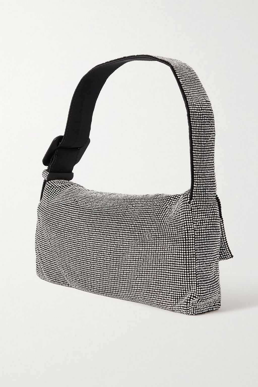 BENEDETTA BRUZZICHES Vitty La Grande large crystal-embellished satin shoulder bag