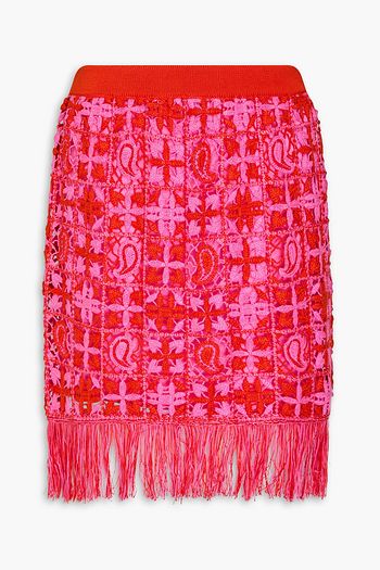 Etro fringe skirt clearance