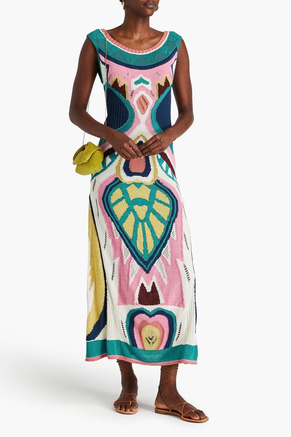 ETRO Jacquard-knit midi dress