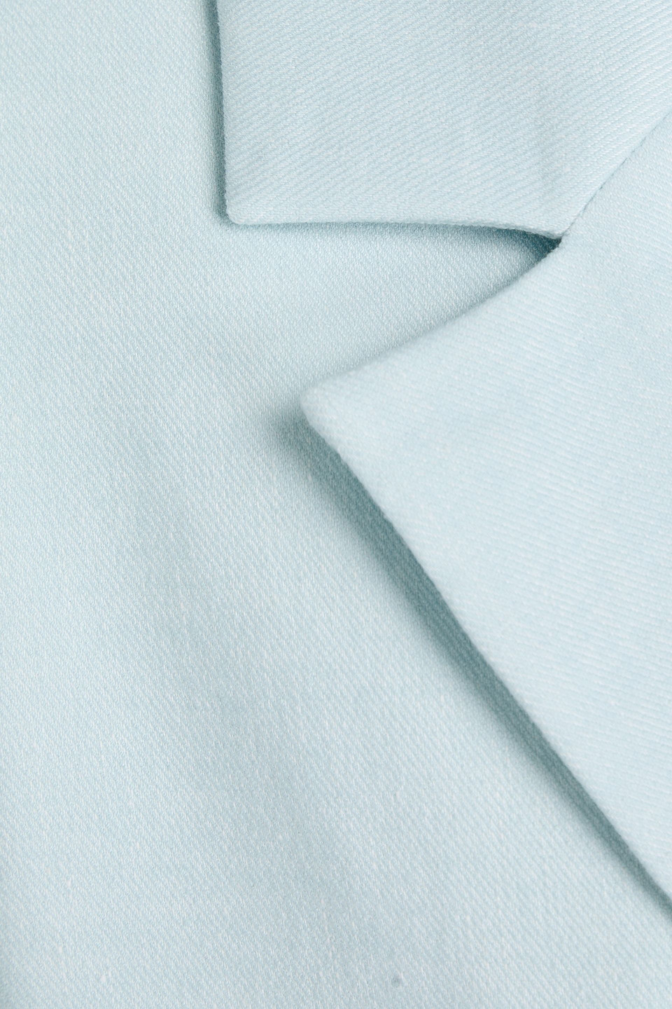 Alice And Olivia Denny Linen Blend Boyfriend Blazer In Sky Blue