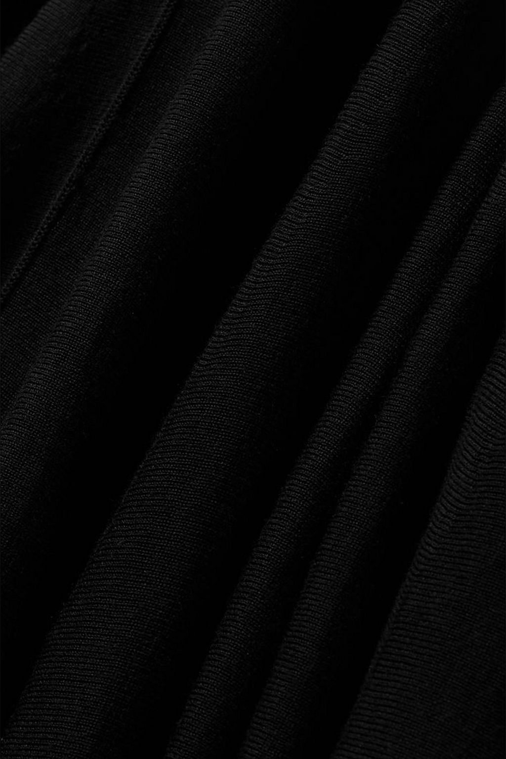 KHAITE Romee rückenfreies Maxikleid aus Merinowolle mit Falten