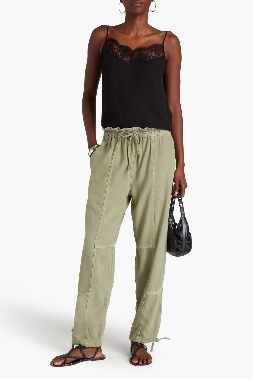 RAG & BONE Jordan cotton and Lyocell-blend twill tapered pants