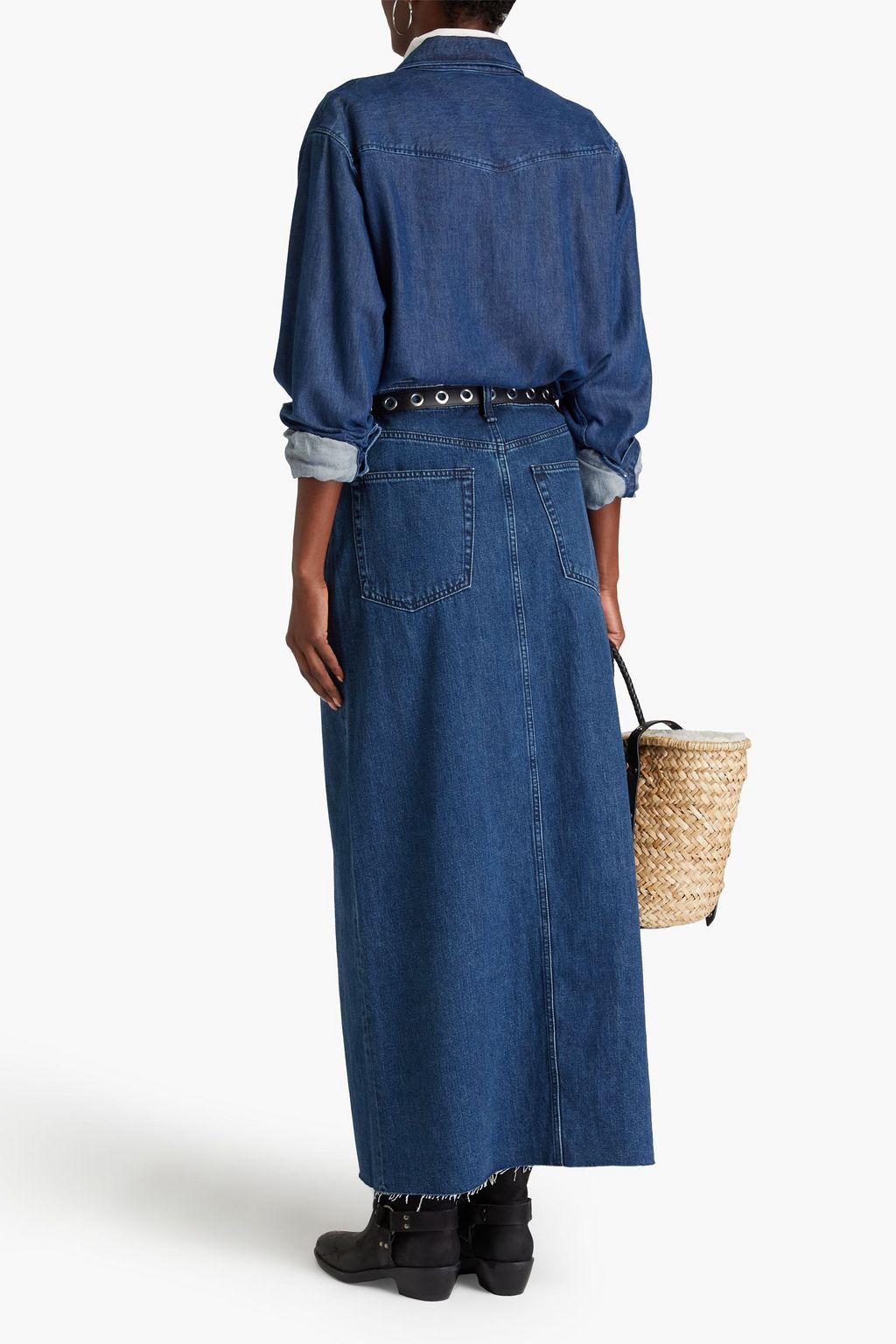 RAG & BONE Avery denim maxi skirt