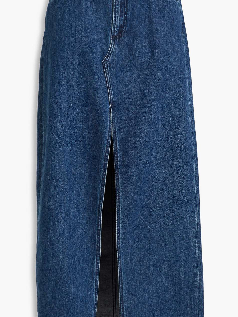 avery denim maxi skirt