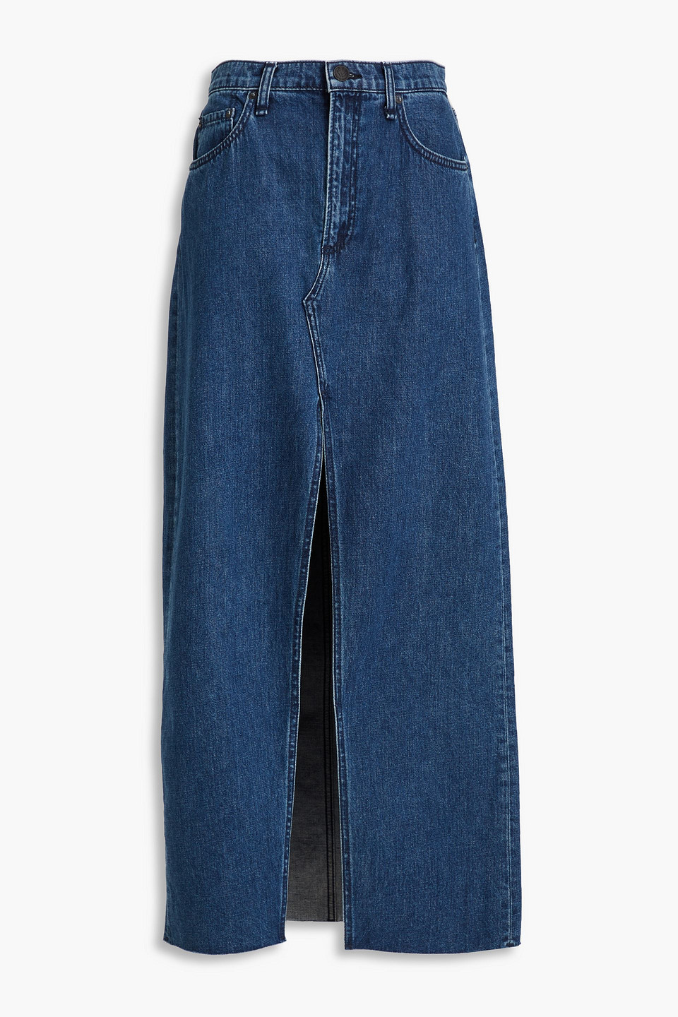 Avery denim maxi skirt