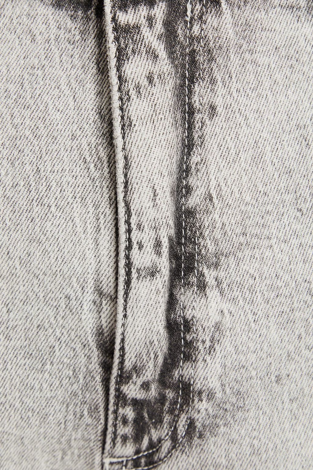 RAG & BONE جينز Harlow بأرجل مستقيمة وخصر متوسط الارتفاع