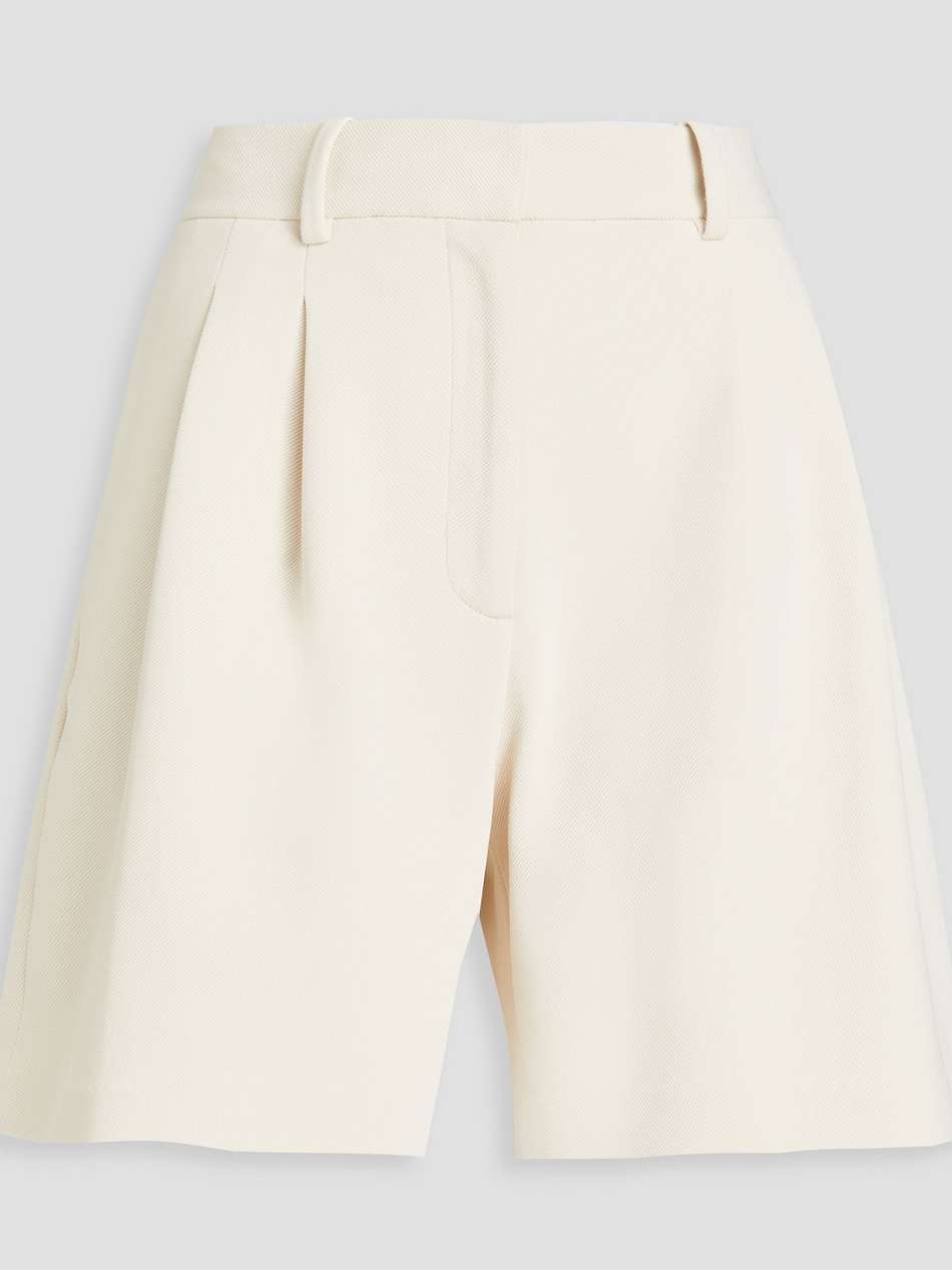 carmen pleated twill shorts