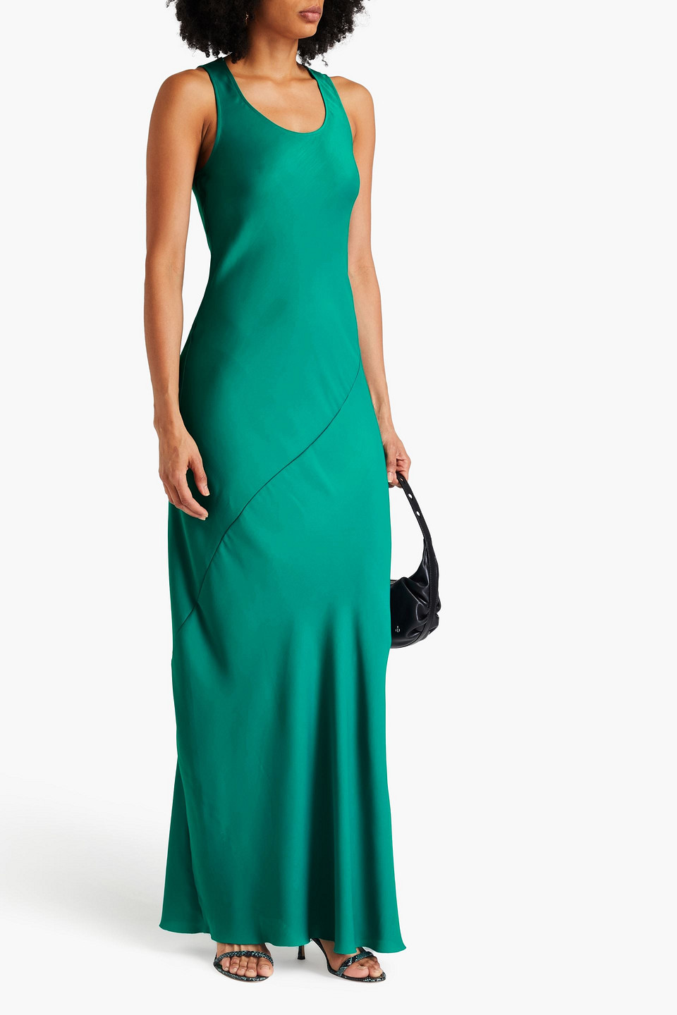  Rag & Bone - Daisy Maxikleid Aus Satin - Grün - Us 0 