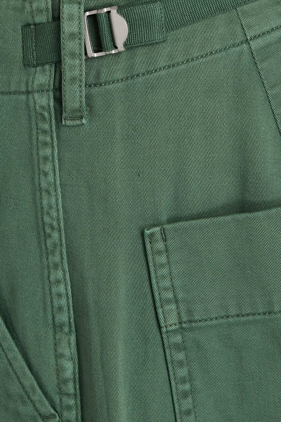 Rag & Bone Savannah Pleated Cotton Tapered Pants In Leaf Green