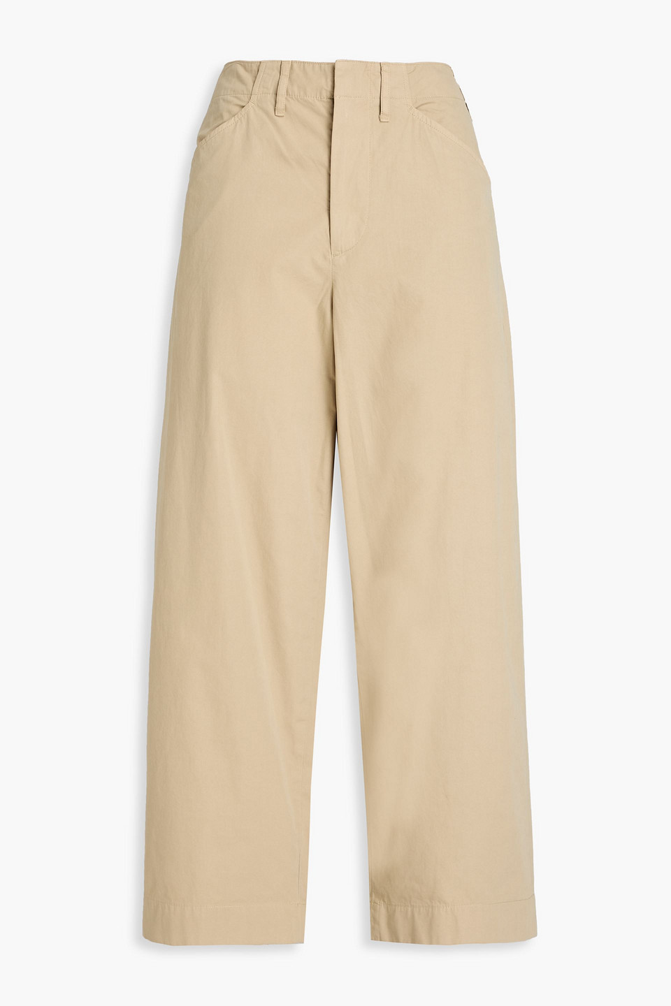 Banks cropped cotton wide-leg pants